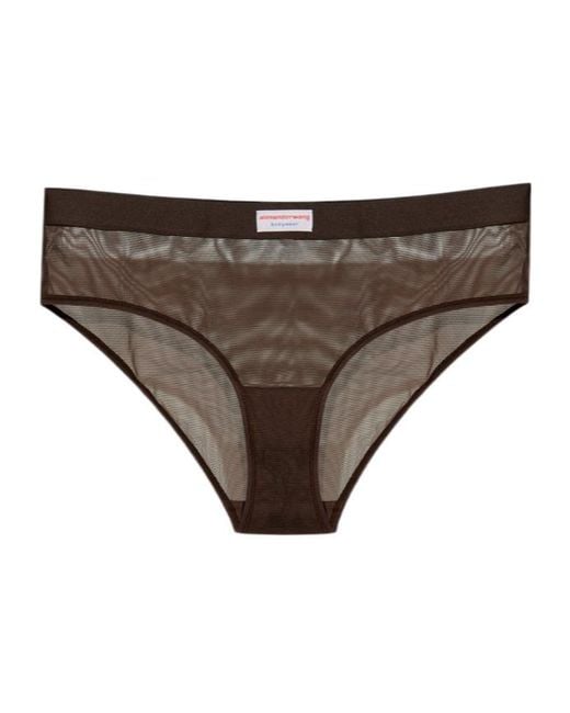Alexander Wang Brown Transparent Panties