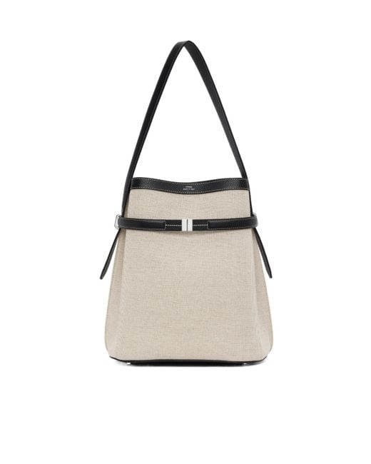 Totême White Lettering Shoulder Bag