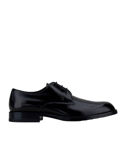 Tod's Black Patent-Leather Oxford Shoes for men