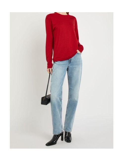 Totême Red Jersey Top