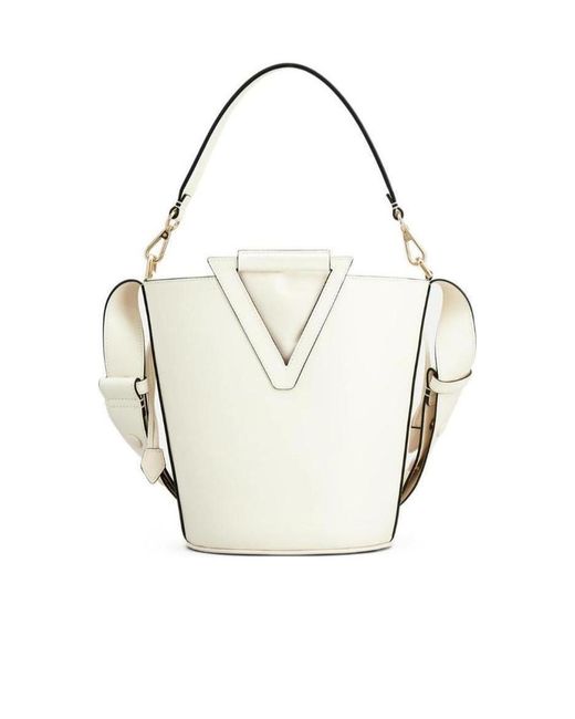 Roger Vivier White Rv Medium Bucket Bag