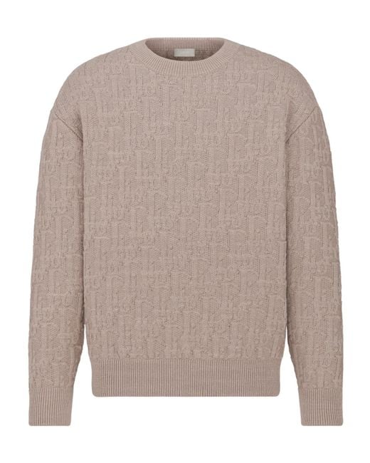 Dior Gray Homme Crewneck Long-Sleeved Jumper for men