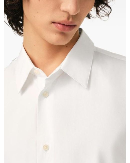 AMI White Long-Sleeved Shirt for men