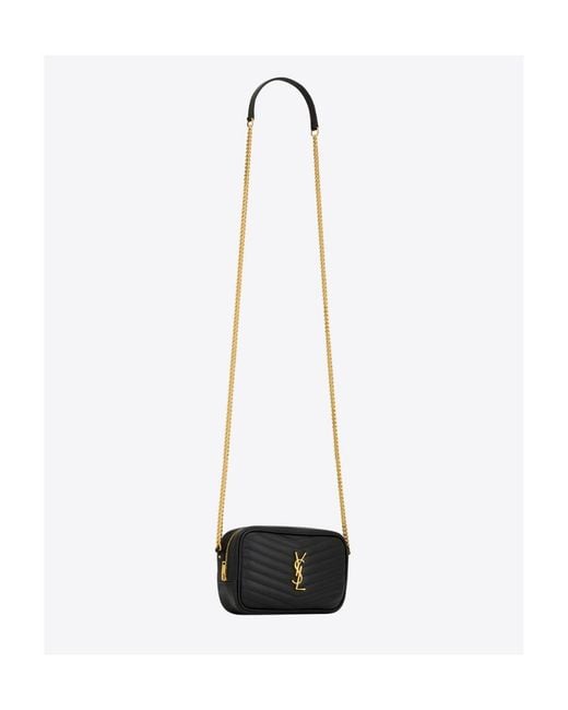 Saint Laurent White Lou Mini Shoulder Bag