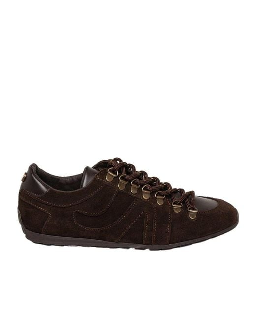 Steve Madden Brown Solid Color Low Top Trainers