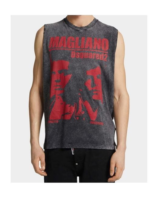 DSquared² Red T-Shirts & Vests for men