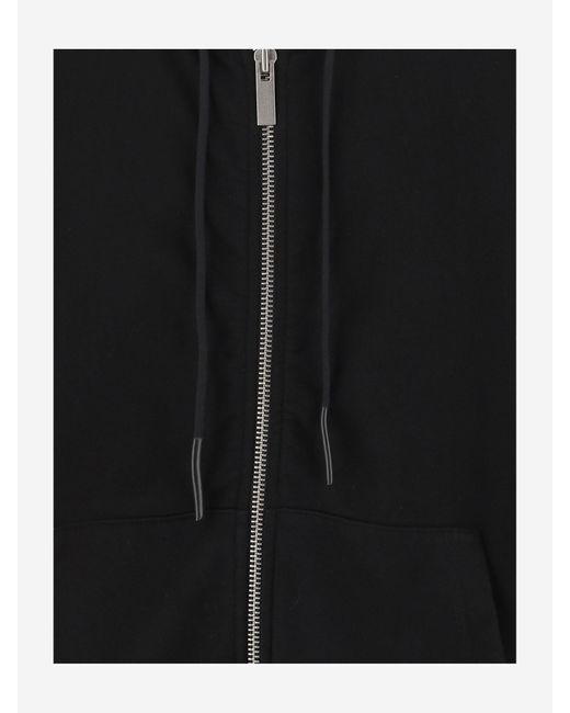44 Label Group Black Zip Hoodie Sweater for men