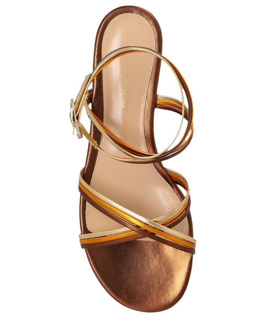 Gianvito Rossi Brown Ankle Strap Sandals