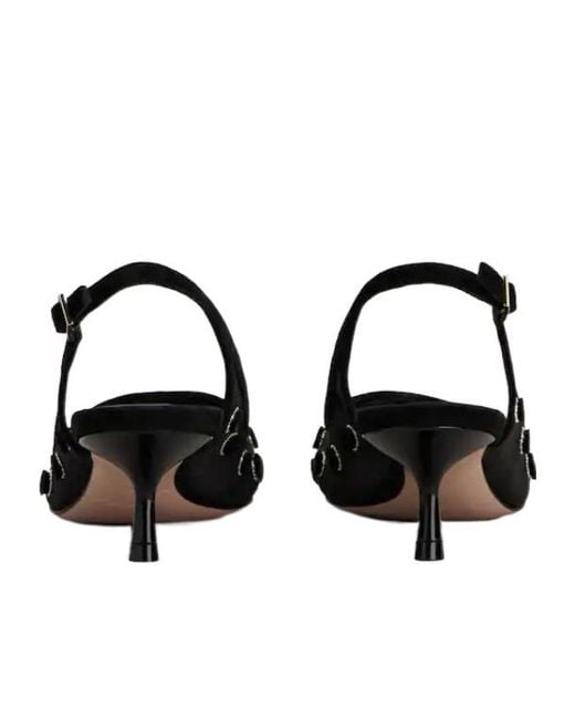 Roger Vivier Black I Love Polka Dot Slingback Pumps