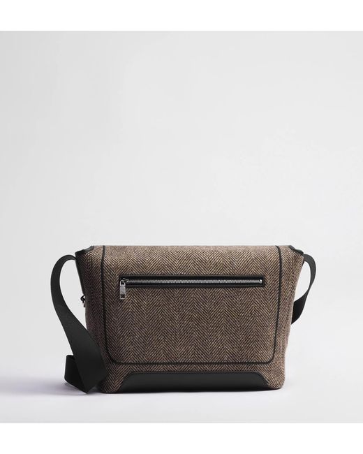 Dior Black Medium Jett Messenger Bag With Flap for men