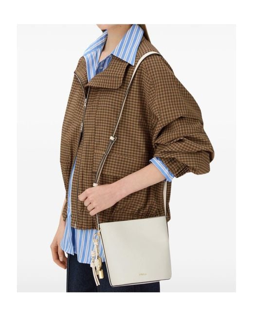 Furla White Roxie Mini Bucket Bag
