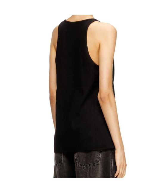 DIESEL Black Logo Racerback T-Shirt