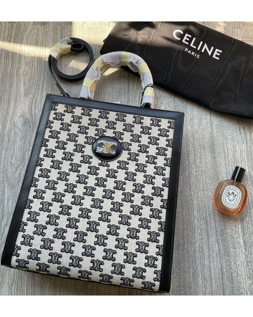 Céline Black Small Cabas Vertical