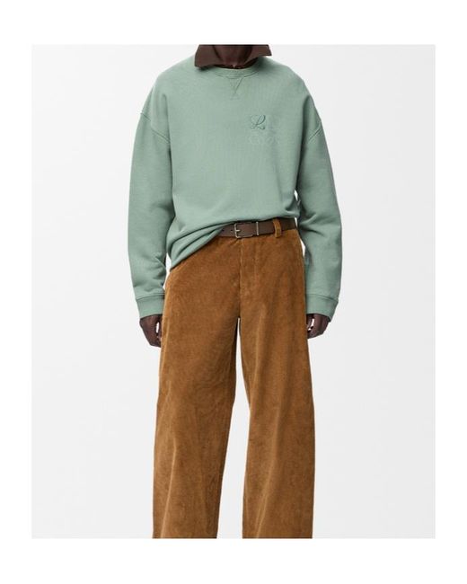 Loewe Green Anagram Sweatshirt for men