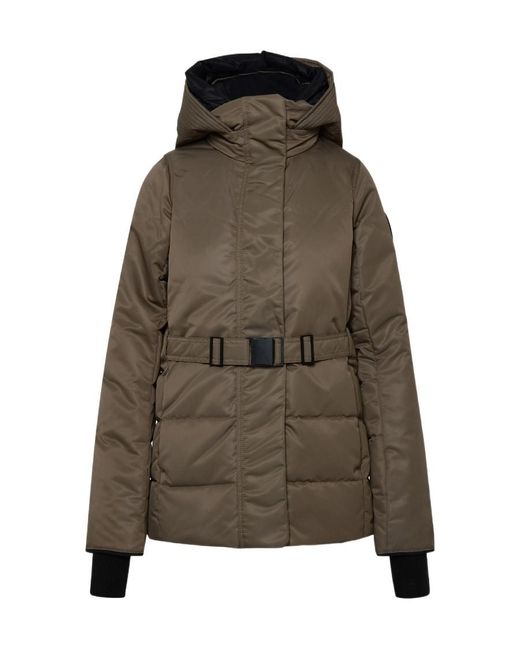 Canada Goose Brown Mckenna Logo Patch Belted Jacket
