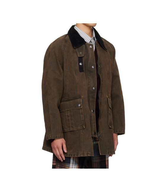 ANDERSSON BELL Brown Kerri Trapez Work Jacket for men
