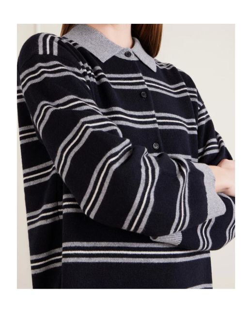 Nili Lotan Blue Striped Sweater