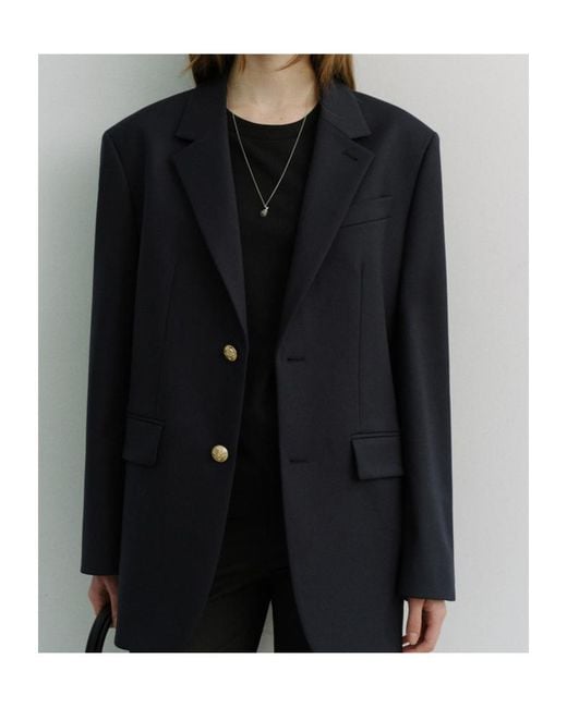 DUNST Blue Single Breasted Long Sleeved Jacket for men