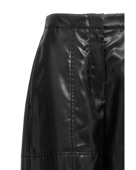 Jil Sander Black Panelled Design Straight Leg Pants