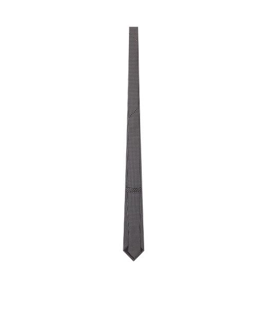 Tom Ford White Geometric-Pattern Silk Tie for men
