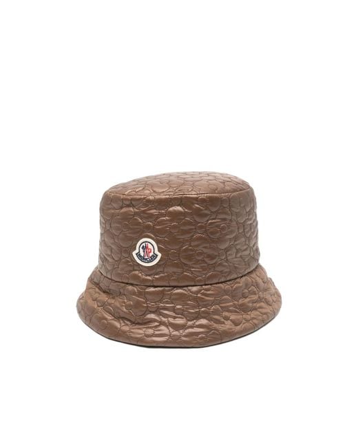 Moncler Brown Quilted Reversible Bucket Hat