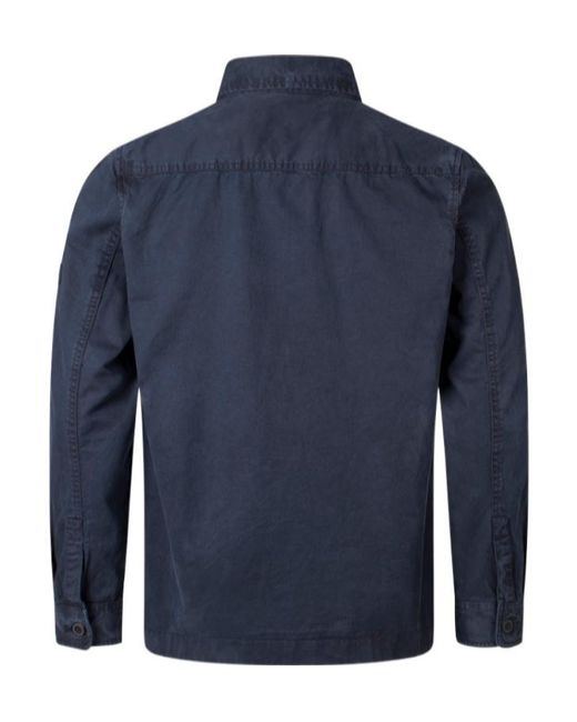 Barbour Blue Arlo Overshirt for men