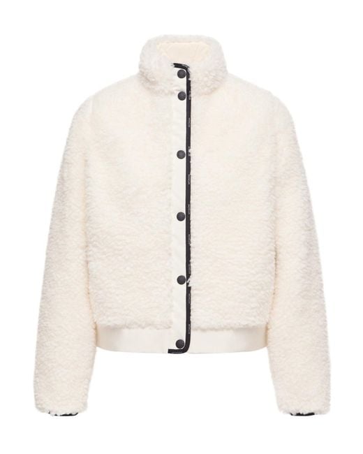 Moncler Natural Diamond-Quilted Padded Cardigan