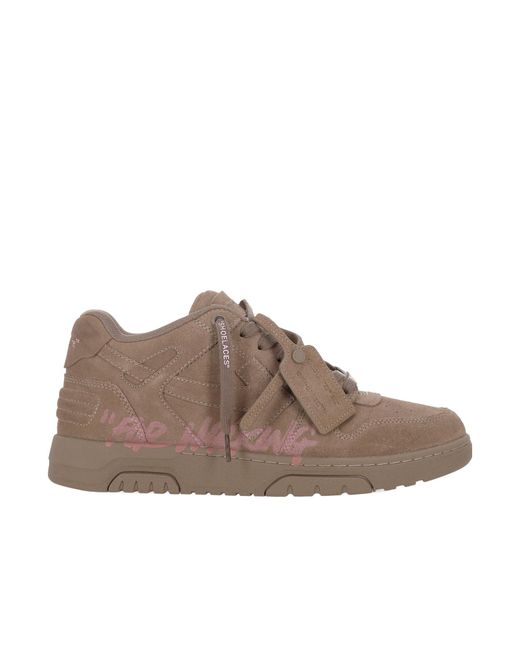 Off-White c/o Virgil Abloh Brown For Walking Lace-Up Sneakers for men