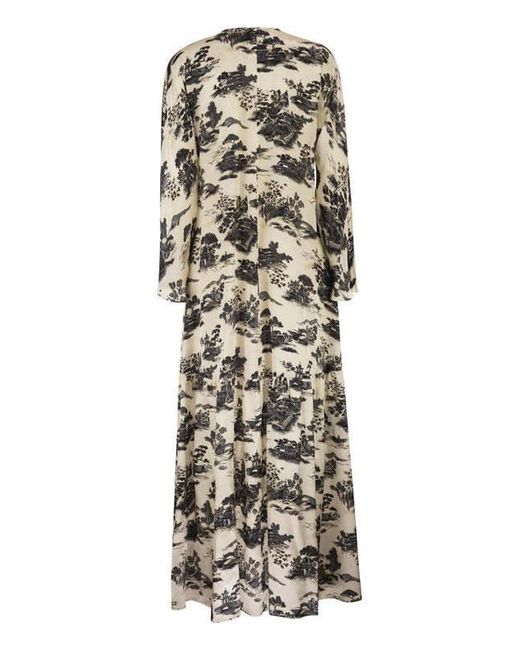 Max Mara Natural Studio Msealga Printed Maxi Dress