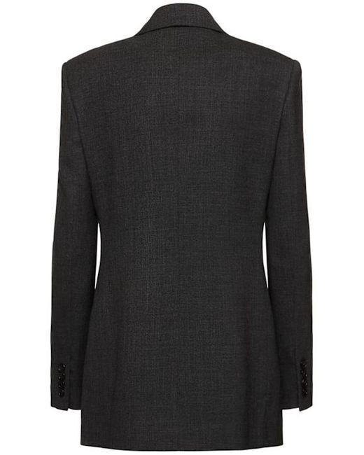The Row Black Long-Sleeved Suit Coat