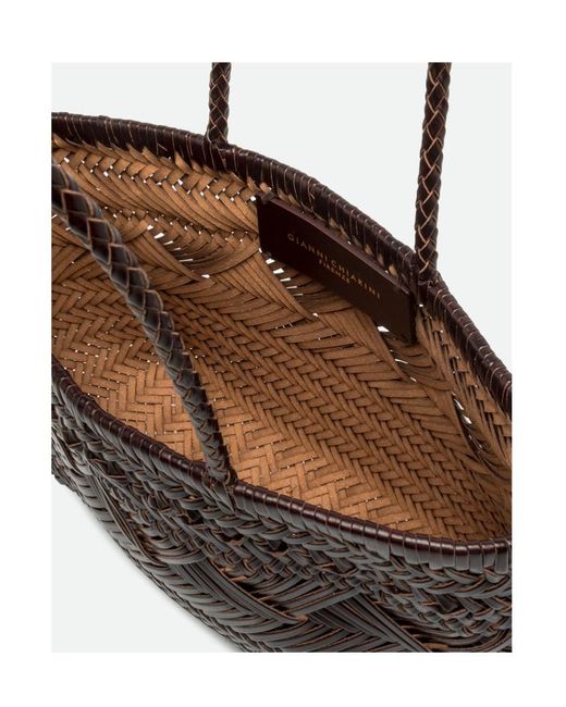 Gianni Chiarini Brown Double-Handled Handbag
