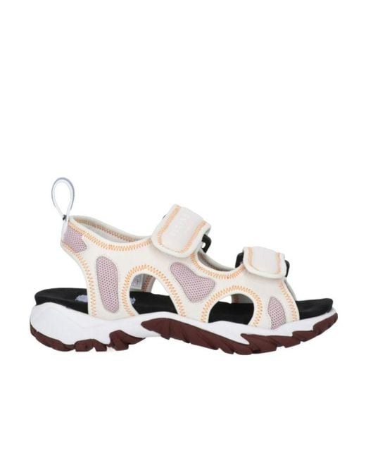 McQ Alexander McQueen White Striae Open-Toe Sandals for men