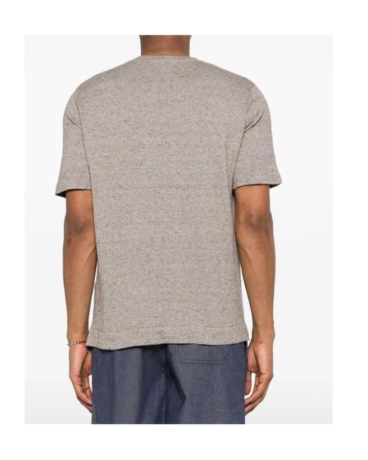 Woolrich Gray Round-Neck T-Shirt for men