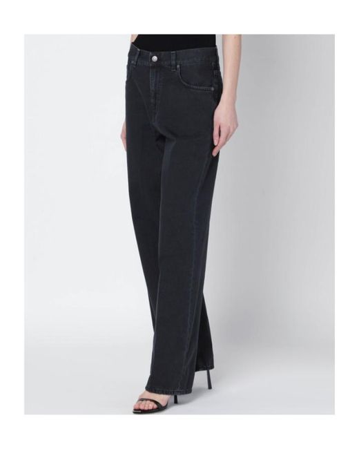 Haikure Black Bonnie Bull Straight-Leg Jeans