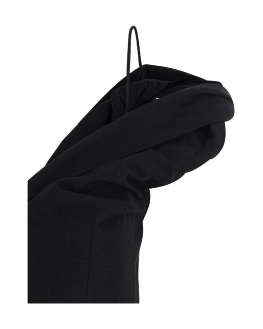 Rohe Black Draped Dress