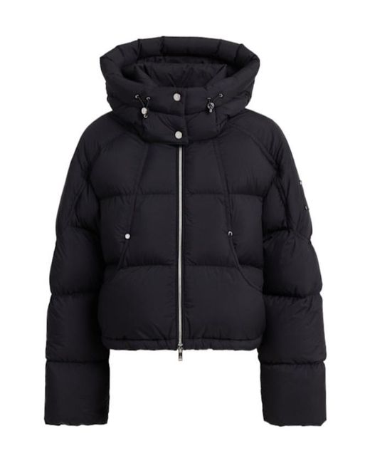 Moose Knuckles Blue Cropped Down Jacket