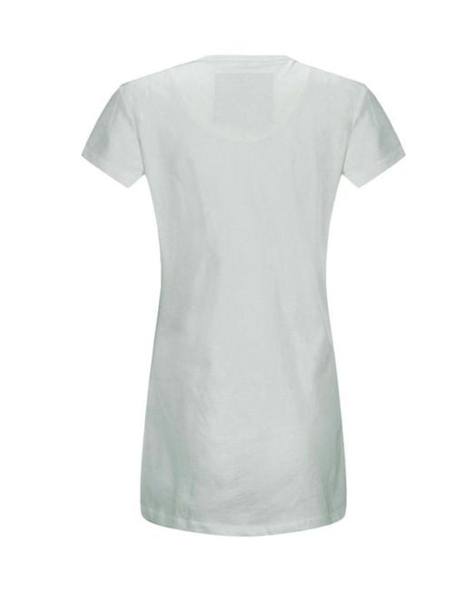 Philipp Plein White Skull Pattern T-Shirt