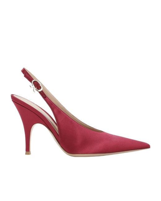 Gianvito Rossi Pink Pointed-Toe High-Heeled Sandals