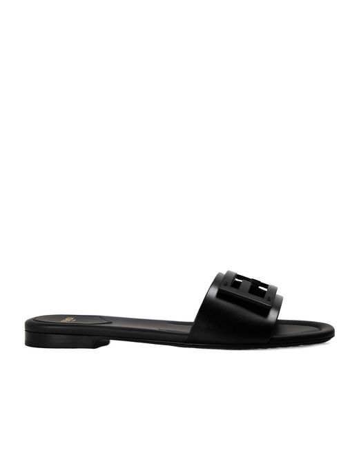 Prada Black Simple And Comfortable Flat Slippers
