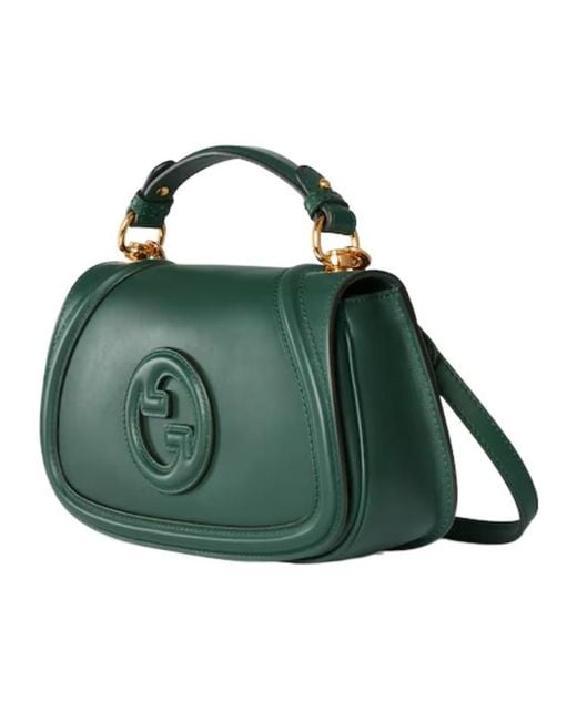 Gucci Green Blondie Small Top Handle Bag