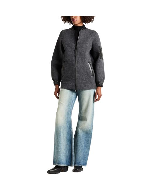 Max Mara Black Bomber Jackets