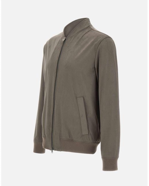 Herno Gray Resort Bomber Jacket for men