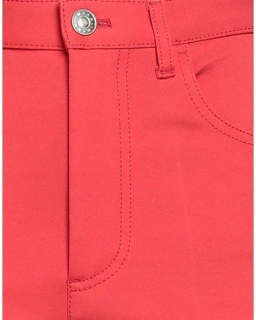Marni Red Solid Stretch Pants