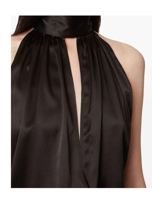 Nina Ricci Black Ruched-Detailing Dress