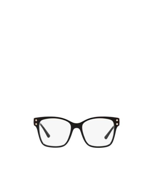 BVLGARI White Bulgari Square Frame Glasses