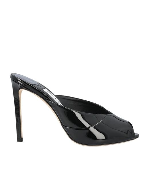 Jimmy Choo Black Brigitte Slip-On Mules