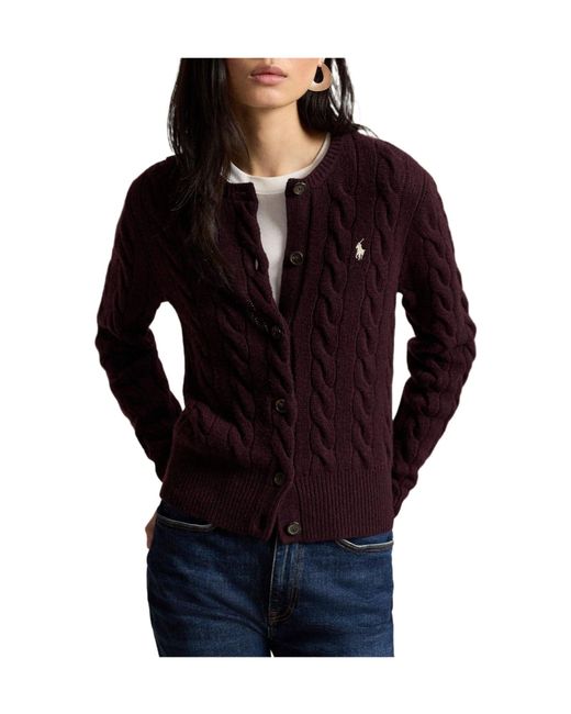 Polo Ralph Lauren Red Comfortable Knitted Cardigan