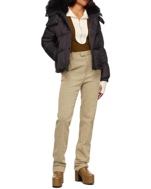 Yves Salomon Black Padded Long-Sleeve Jacket