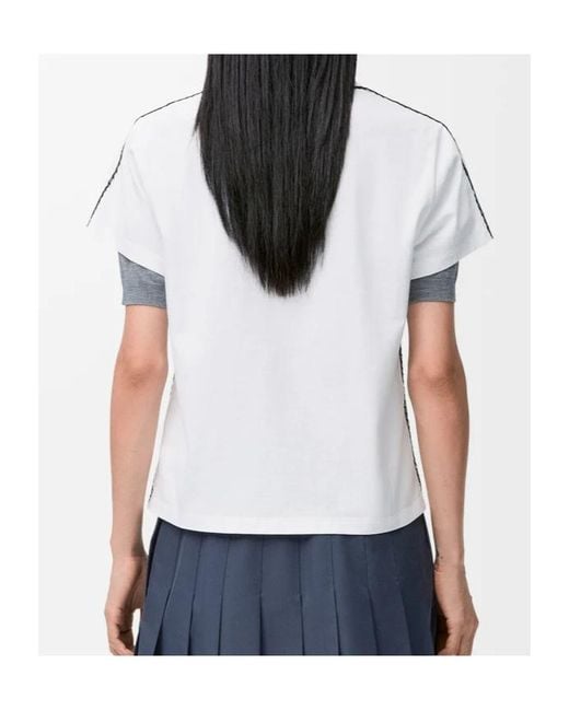 Loewe White T-Shirt With Logo