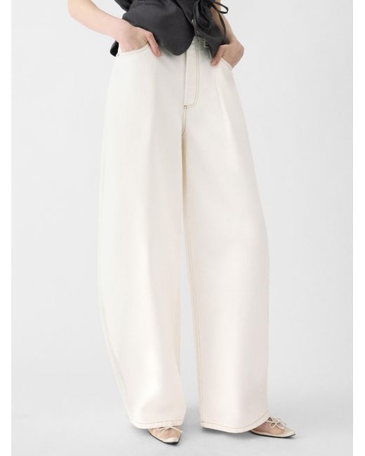 Jacquemus White The Ovalo De-Nîmes Denim Jeans